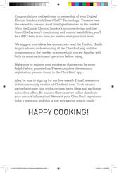 Char-Broil Digital Electric Smoker Manual