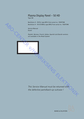 Bang & Olufsen 19207548 Service Manual