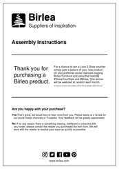 Birlea EDGEWARE SMALL TV UNIT Assembly Instructions Manual