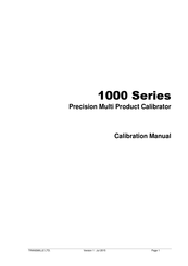 Transmille 1000 Series Calibration Manual