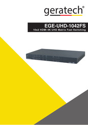 geratech EGE-UHD-1042FS Manual