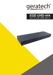geratech EGE-UHD-444 Manual