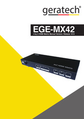 geratech EGE-MX42 Manual