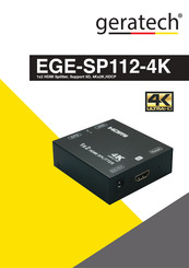 geratech EGE-SP112-4K Manual