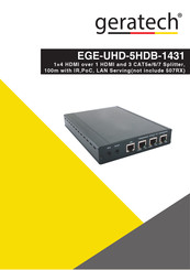 geratech EGE-UHD-5HDB-1431 Manual