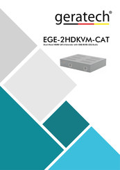 geratech EGE-2HDKVM-CAT Manual