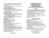 Geometrics Memory-Mag G-857 Pocket Reference Manual