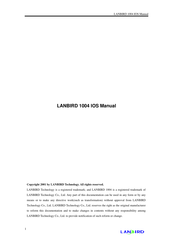 Lanbird 1004 Manual