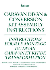 KALON Caravan Divan 043 Assembly Instructions Manual