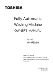 Toshiba AW-J750APH Owner's Manual