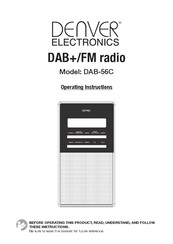 Denver Electronics DAB-56C Operating Instructions Manual