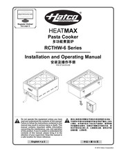 Hatco HEATMAX RCTHW-6 Series Installation And Operating Manual