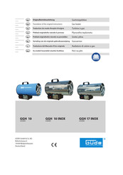 Gude 85004 Translation Of The Original Instructions