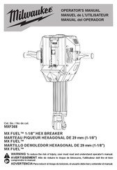 Milwaukee MXF368 Operator's Manual