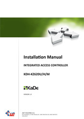 AAT Holding KaDe KDH-KZ620H Installation Manual