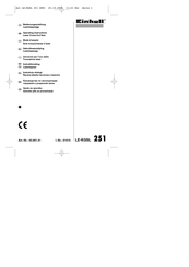 EINHELL LE-KGSL 251 Operating Instructions Manual