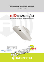 Caen RFID easy2read qID R1240IE Technical Information Manual