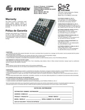 Steren MIX-160 Instruction Manual