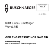 Busch-Jaeger WaveLINE 6701 Manual