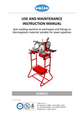 omisa 6160/LI Use And Maintenance Instruction Manual