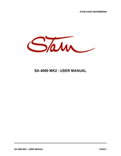 Stam Audio SA-4000 MK2 User Manual