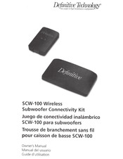 Definitive Technology SCW-100 Owner's Manual
