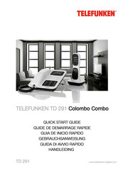 Telefunken TD 291 Quick Start Manual