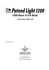 GLP Patend Light 1200 Basic Instruction Manual
