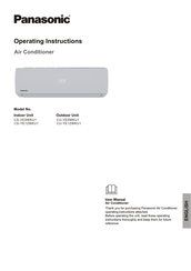 Panasonic CS-YE9WKU1 Operating Instructions Manual