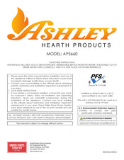 United States Stove Company Ashley AP5660 Manual