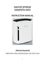 Philco CleanAir25 Instruction Manual