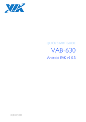VIA Technologies VAB-630 Quick Start Manual