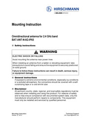 Belden Hirschmann BAT-ANT-N-6G-IP65 Mounting Instruction