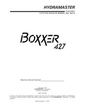HydraMaster Boxxer 427 Manual