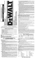 DeWalt D26677 Instruction Manual