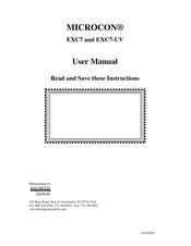 Biological Controls MICROCON EXC7-UV User Manual