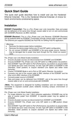 EtherWAN ED3638R Quick Start Manual