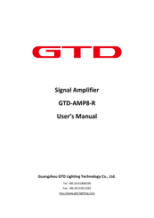 GTD GTD-AMP8-R User Manual