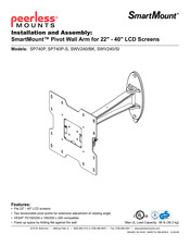 PEERLESS SmartMount SWV240/BK Installation And Assembly Manual