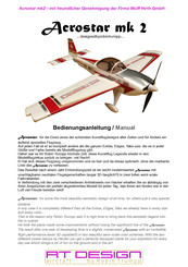 RT DESIGN Acrostar MK 2 Manual