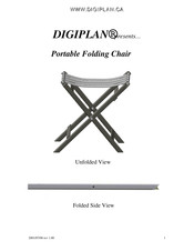 Digiplan Portable Folding Chair Manual