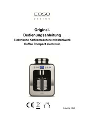 | Caso Compact Coffee electronic design Manuals ManualsLib