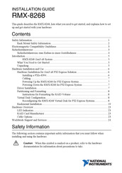 National Instruments RMX-8268 Installation Manual