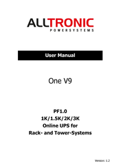 ALLTRONIC One V9 2K RT User Manual