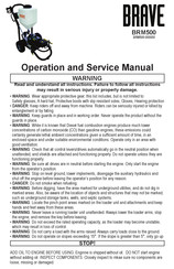Brave BRM500 Operation And Service Manual