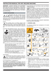Cebora POWER ROD 131 Instruction Manual