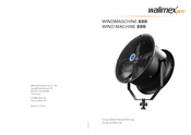 Walimex Pro Wind Machine 500 Original Manual