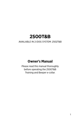 Dogtra 2500T series Owner's Manual