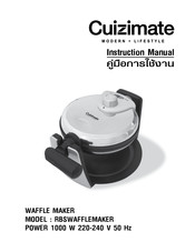 Cuizimate RBSWAFFLEMAKER Instruction Manual