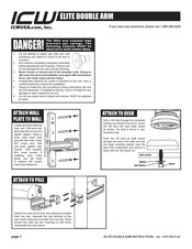 Icw ELITE DOUBLE ARM Instructions